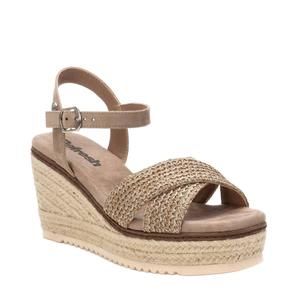 NEW XTI women's refresh wedge sandals in taupe
